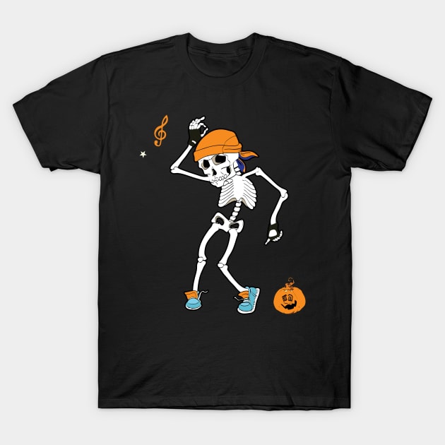 Skeleton Halloween Costumes Funny Skeleton T-Shirt by DARSHIRTS